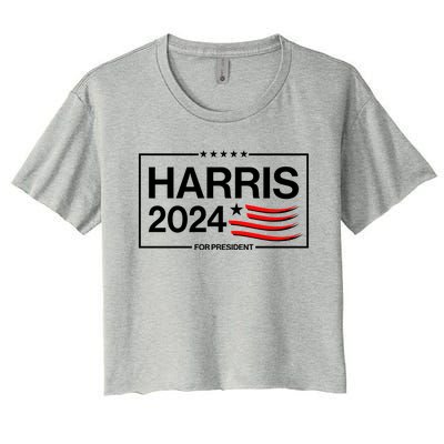 Kamala Harris 2024 For President Women's Crop Top Tee