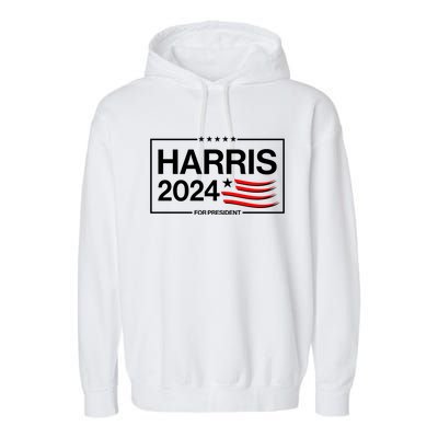 Kamala Harris 2024 For President Garment-Dyed Fleece Hoodie