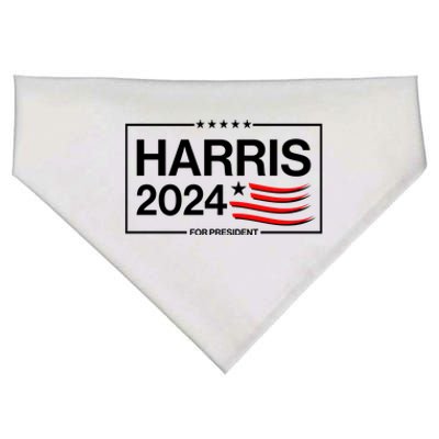 Kamala Harris 2024 For President USA-Made Doggie Bandana