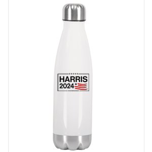 Kamala Harris 2024 For President Stainless Steel Insulated Water Bottle