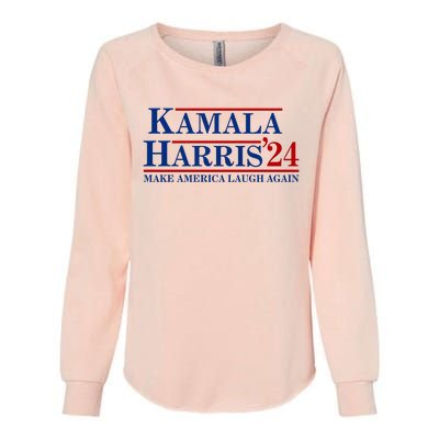 Kamala Harris 2024 Make America Laugh Again Womens California Wash Sweatshirt