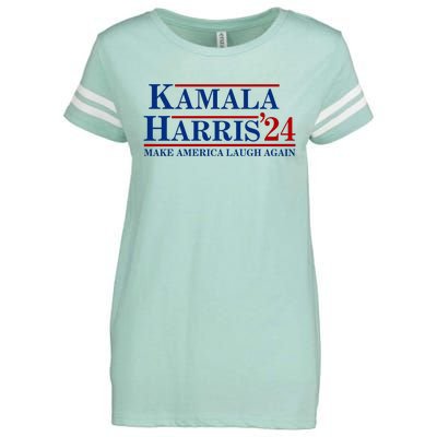 Kamala Harris 2024 Make America Laugh Again Enza Ladies Jersey Football T-Shirt