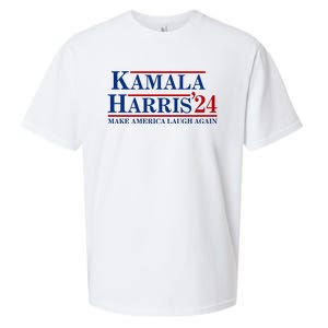 Kamala Harris 2024 Make America Laugh Again Sueded Cloud Jersey T-Shirt