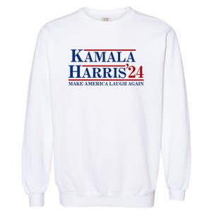 Kamala Harris 2024 Make America Laugh Again Garment-Dyed Sweatshirt