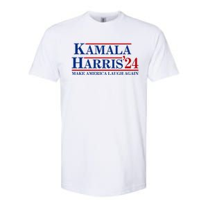 Kamala Harris 2024 Make America Laugh Again Softstyle CVC T-Shirt