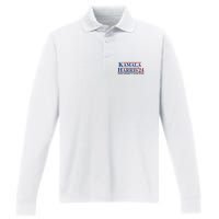 Kamala Harris 2024 Make America Laugh Again Performance Long Sleeve Polo