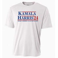 Kamala Harris 2024 Make America Laugh Again Cooling Performance Crew T-Shirt