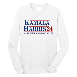 Kamala Harris 2024 Make America Laugh Again Long Sleeve Shirt