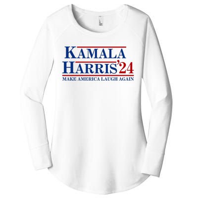 Kamala Harris 2024 Make America Laugh Again Women's Perfect Tri Tunic Long Sleeve Shirt