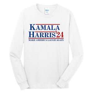 Kamala Harris 2024 Make America Laugh Again Tall Long Sleeve T-Shirt