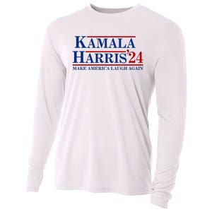 Kamala Harris 2024 Make America Laugh Again Cooling Performance Long Sleeve Crew