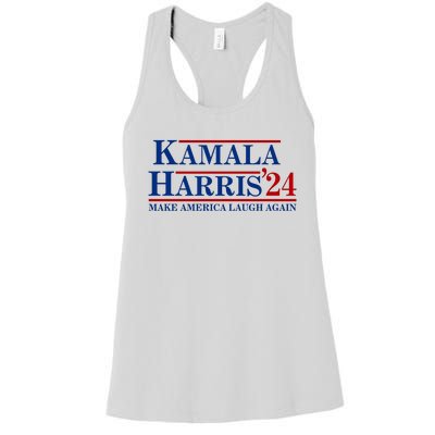 Kamala Harris 2024 Make America Laugh Again Women's Racerback Tank