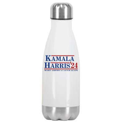 Kamala Harris 2024 Make America Laugh Again Stainless Steel Insulated Water Bottle