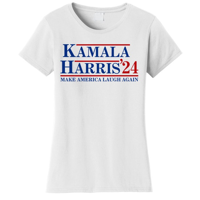 Kamala Harris 2024 Make America Laugh Again Women's T-Shirt