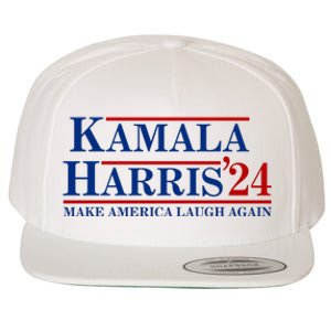 Kamala Harris 2024 Make America Laugh Again Wool Snapback Cap