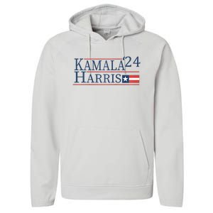 Kamala Harris 2024 For President Performance Fleece Hoodie