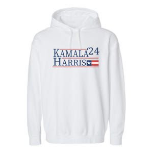 Kamala Harris 2024 For President Garment-Dyed Fleece Hoodie