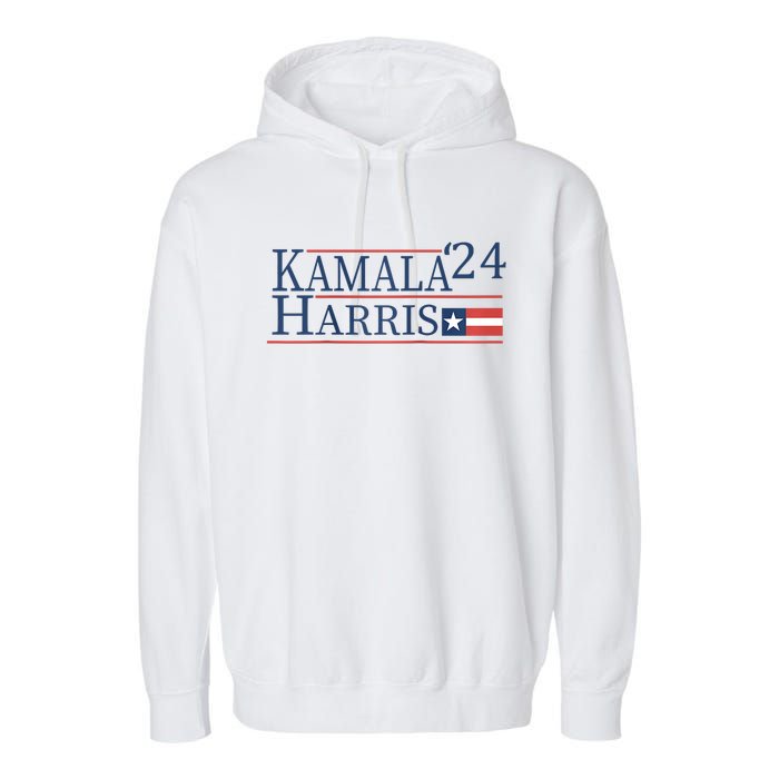 Kamala Harris 2024 For President Garment-Dyed Fleece Hoodie