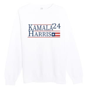 Kamala Harris 2024 For President Premium Crewneck Sweatshirt