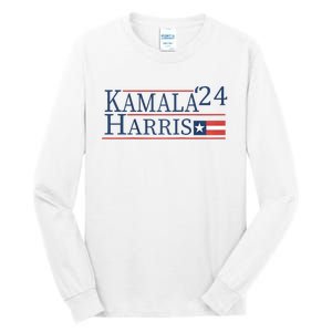 Kamala Harris 2024 For President Tall Long Sleeve T-Shirt