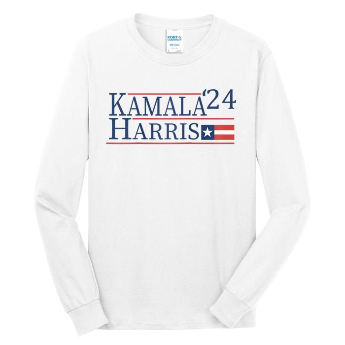 Kamala Harris 2024 For President Tall Long Sleeve T-Shirt