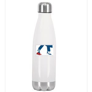 Kalama Harris 2024 Retro Comma La Red Hat Anti Trump Maga Stainless Steel Insulated Water Bottle