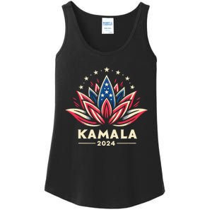 Kamala Harris 2024 Presidential Campaign American Lotus Ladies Essential Tank