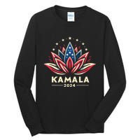 Kamala Harris 2024 Presidential Campaign American Lotus Tall Long Sleeve T-Shirt