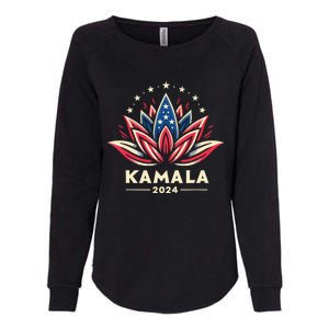 Kamala Harris 2024 Presidential Campaign American Lotus Womens California Wash Sweatshirt