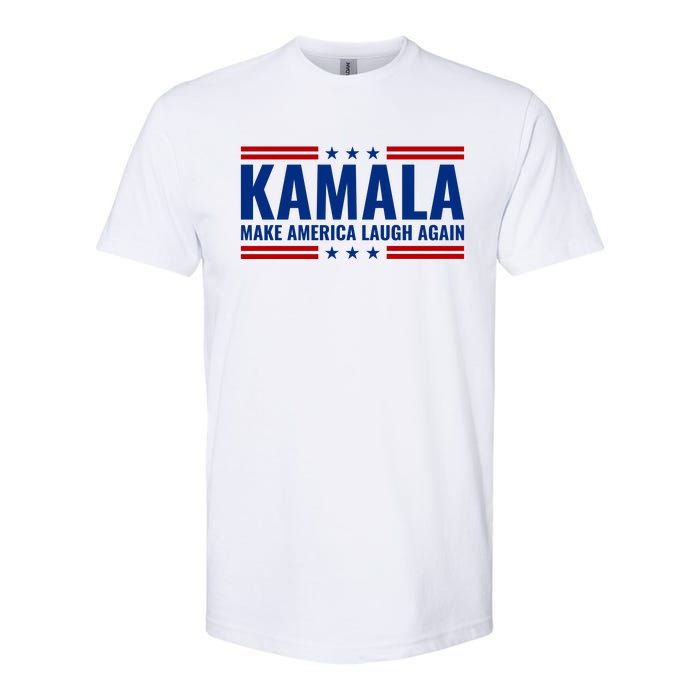 Kamala Harris 2024 Make America Laugh Again Softstyle CVC T-Shirt