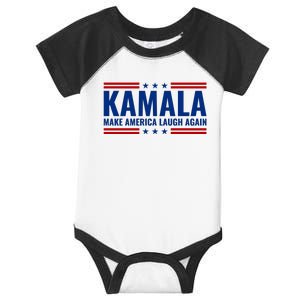 Kamala Harris 2024 Make America Laugh Again Infant Baby Jersey Bodysuit