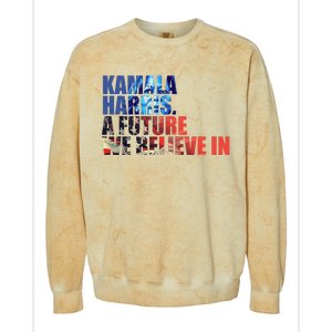 Kamala Harris 2024 Presidential Campaign Colorblast Crewneck Sweatshirt