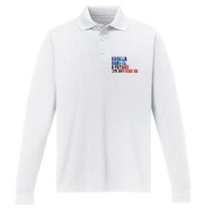 Kamala Harris 2024 Presidential Campaign Performance Long Sleeve Polo