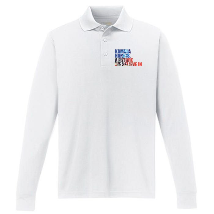 Kamala Harris 2024 Presidential Campaign Performance Long Sleeve Polo