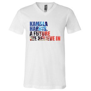 Kamala Harris 2024 Presidential Campaign V-Neck T-Shirt