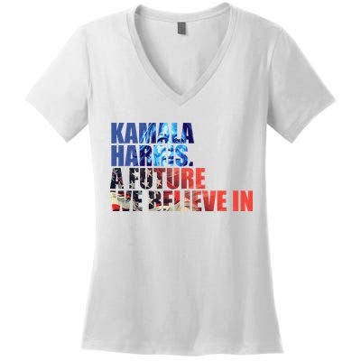 Kamala Harris 2024 Presidential Campaign Women's V-Neck T-Shirt