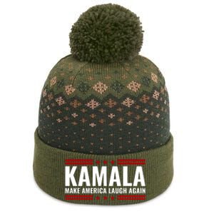 Kamala Harris 2024 Make America Laugh Again The Baniff Cuffed Pom Beanie