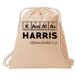 Kamala Harris 2024 For President Vote First Female President Drawstring Bag