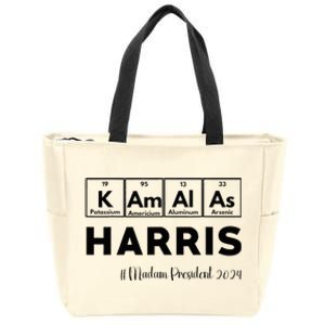 Kamala Harris 2024 For President Vote First Female President Zip Tote Bag