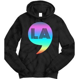 Kamala Harris 2024 President Comma La Funny Pocket Tie Dye Hoodie