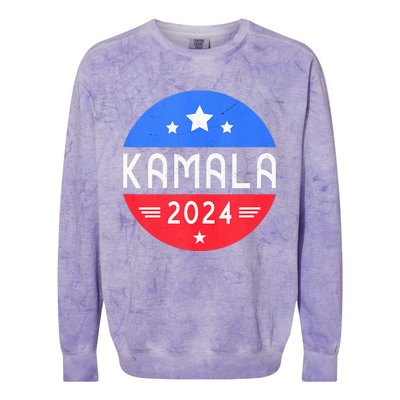 Kamala Harris 2024 For President Democrat Women Presidente Colorblast Crewneck Sweatshirt