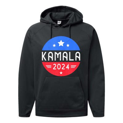 Kamala Harris 2024 For President Democrat Women Presidente Performance Fleece Hoodie