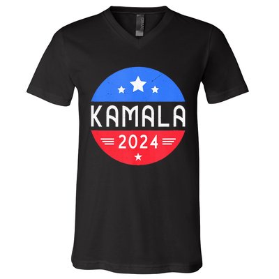 Kamala Harris 2024 For President Democrat Women Presidente V-Neck T-Shirt