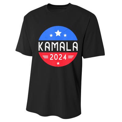 Kamala Harris 2024 For President Democrat Women Presidente Performance Sprint T-Shirt