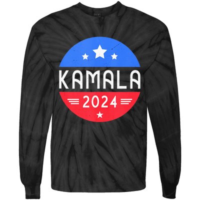 Kamala Harris 2024 For President Democrat Women Presidente Tie-Dye Long Sleeve Shirt