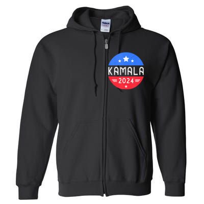 Kamala Harris 2024 For President Democrat Women Presidente Full Zip Hoodie