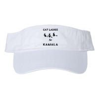 Kamala Harris 2024 Halloween Witches Cat Ladies For Kamala Valucap Bio-Washed Visor