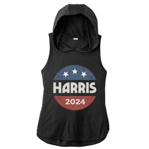 Kamala Harris 2024 For President Campaign Ladies PosiCharge Tri-Blend Wicking Draft Hoodie Tank