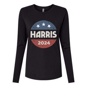 Kamala Harris 2024 For President Campaign Womens Cotton Relaxed Long Sleeve T-Shirt