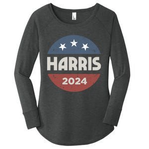 Kamala Harris 2024 For President Campaign Women's Perfect Tri Tunic Long Sleeve Shirt